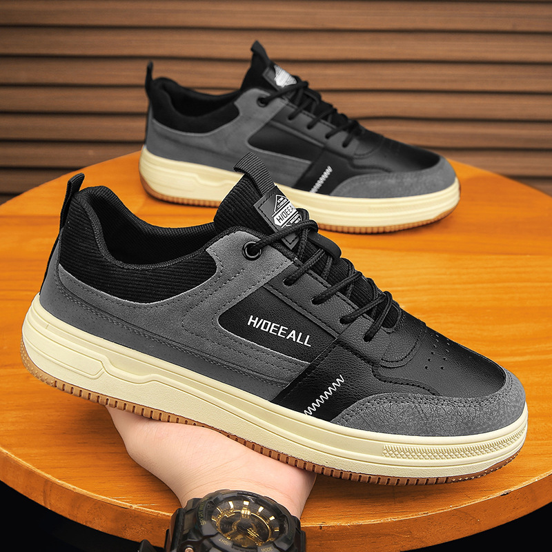 Men's Colorblock Lace-Up Casual Shoes 2