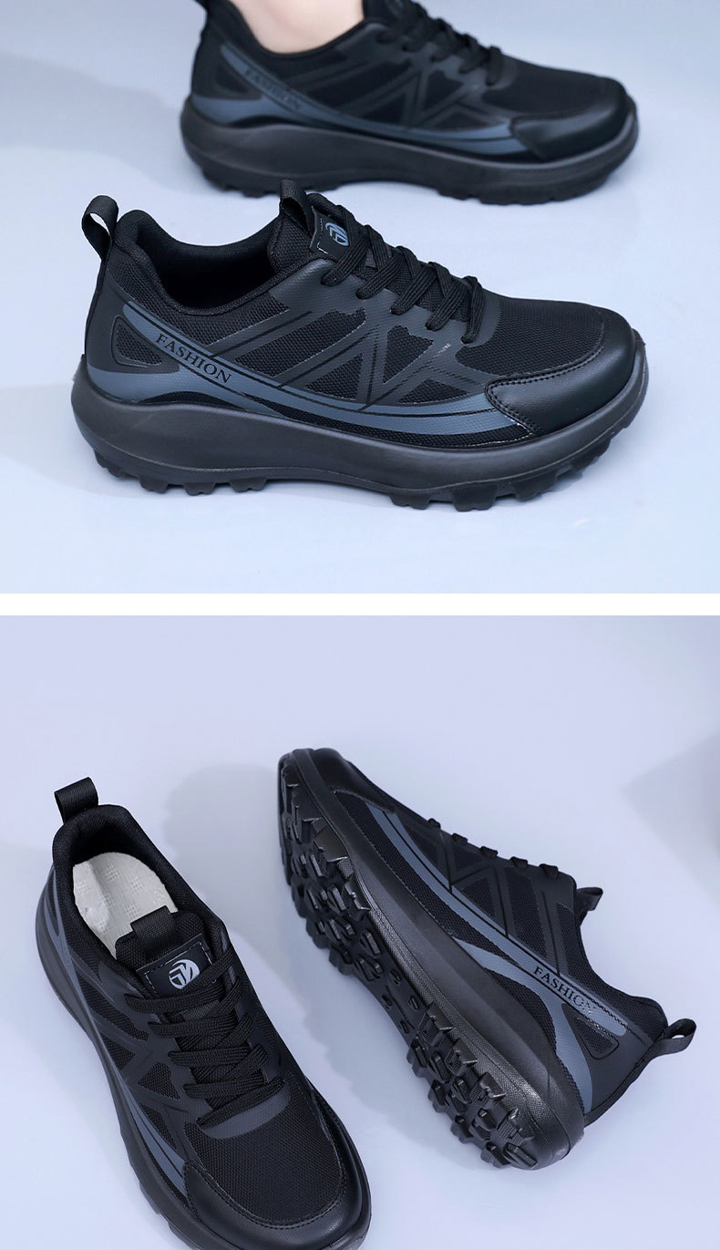 Baskets casual à lacets en mesh respirant pour homme detail 7
