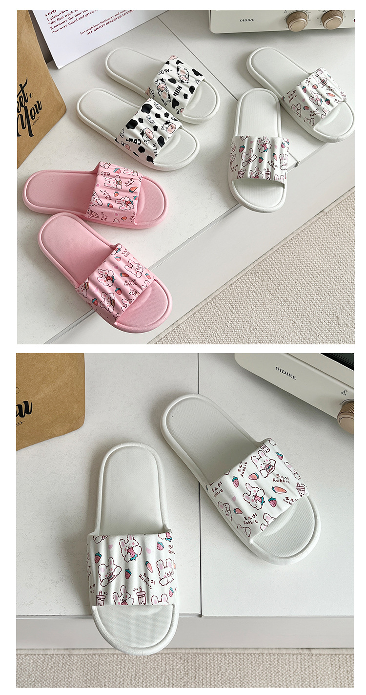 Women's Lightweight Graphic-Print Open-Toe PVC Slippers detail 6