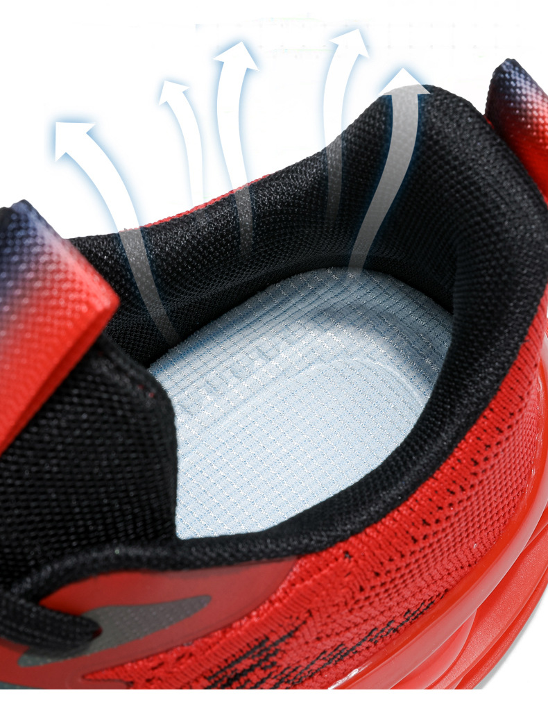 Men's Breathable Mesh Cushioned Running Shoes detail 1