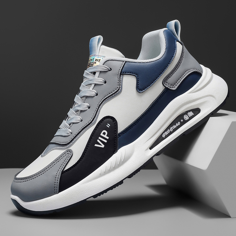 Scarpe casual da uomo stringate e ammortizzate con motivo color block 5