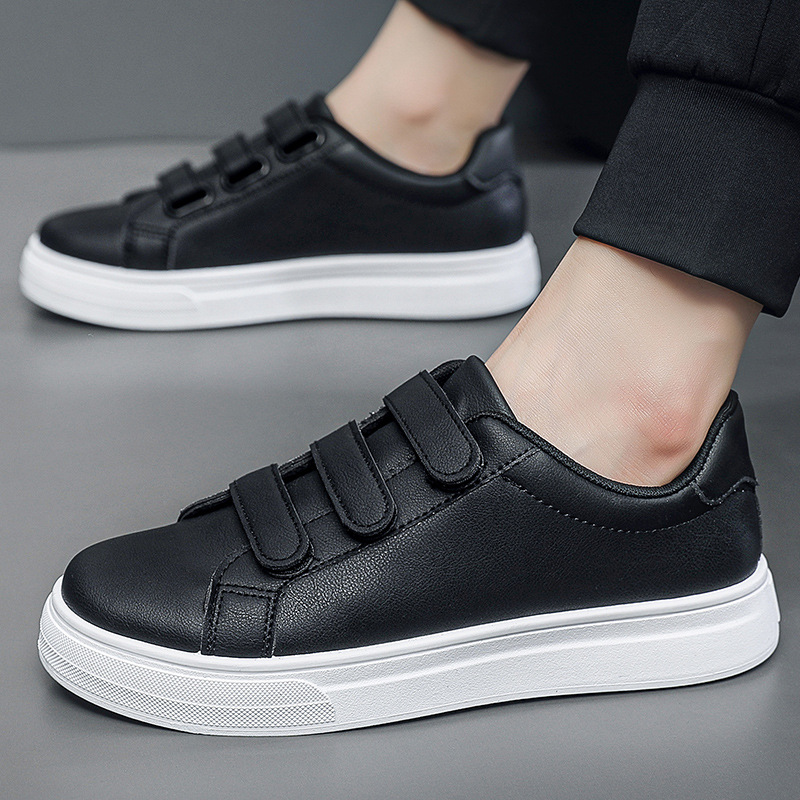 Herren Sneaker aus PU-Leder mit 3 Klettverschlüssen 2
