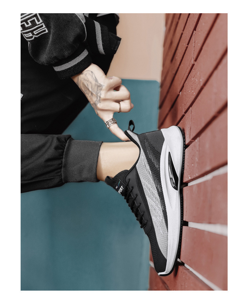 Scarpe da corsa da uomo in maglia traspiranti e leggere detail 6