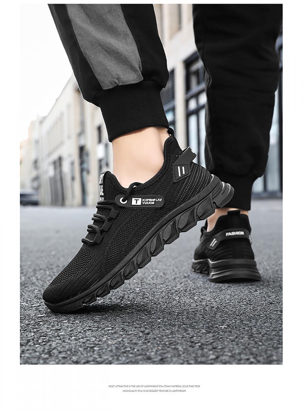 Men's Breathable Lightweight Mesh Running Shoes detail 1