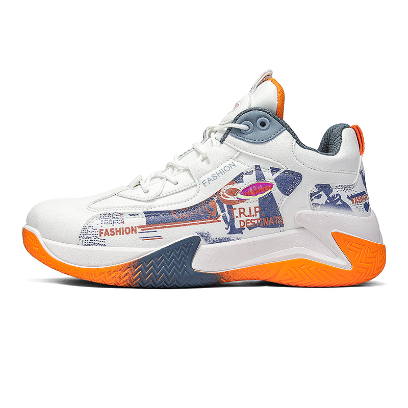 Gedämpfte rutschfeste Herren-Sneaker mit Grafikprint 6