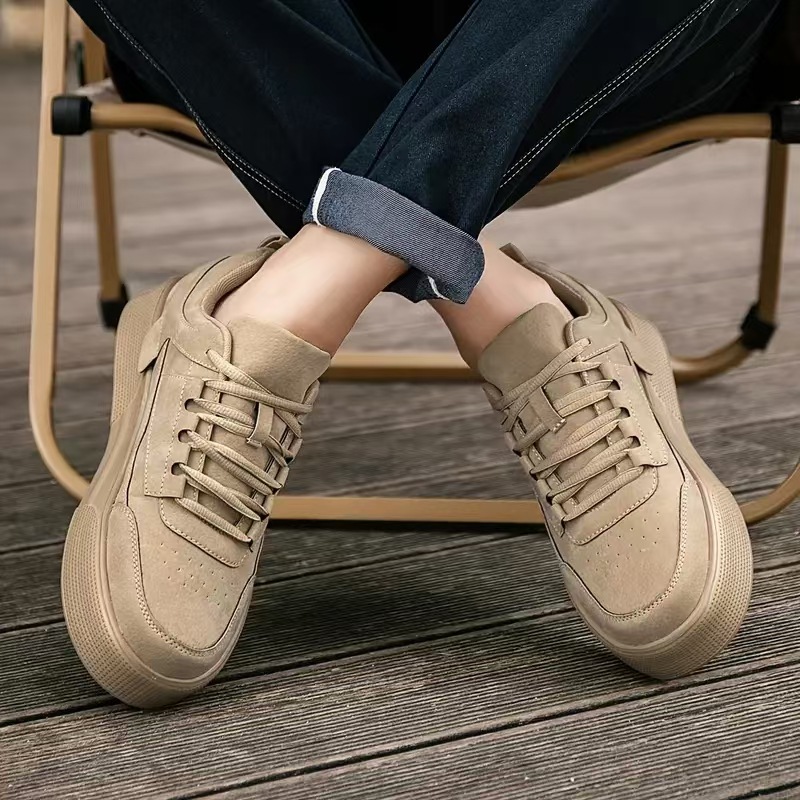 Chaussures casual unies à lacets et antidérapantes pour hommes detail 18