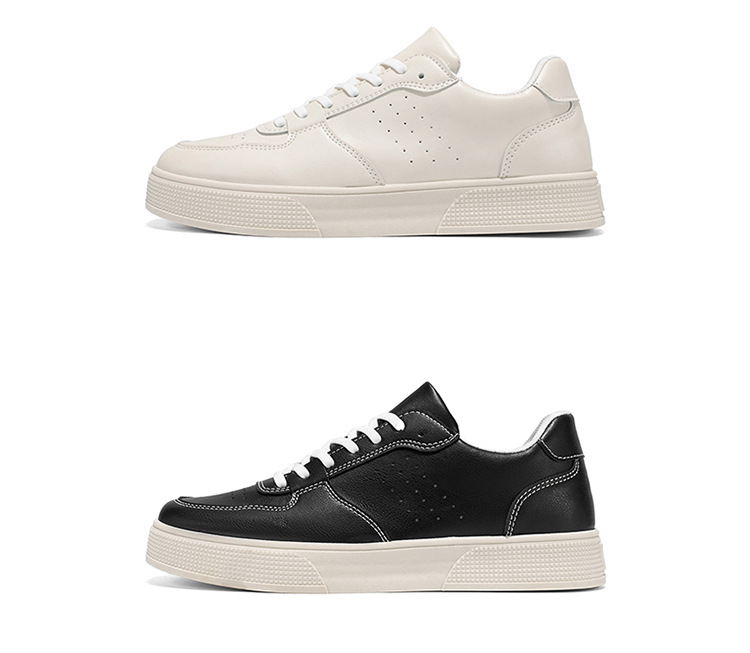 Men's Breathable PU Leather Lace-Up Casual Shoes detail 2