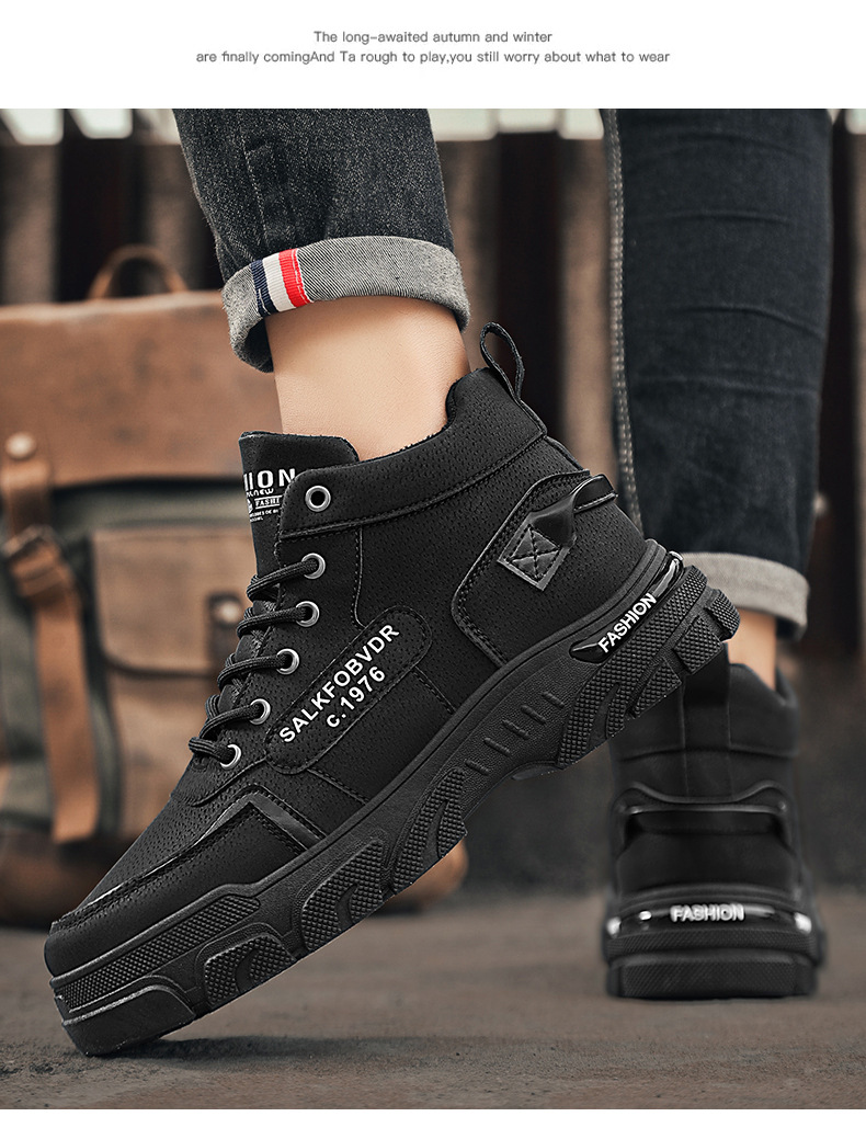 Rutschfeste, strapazierfähige Schnürstiefel für Herren – Stiefeletten detail 5