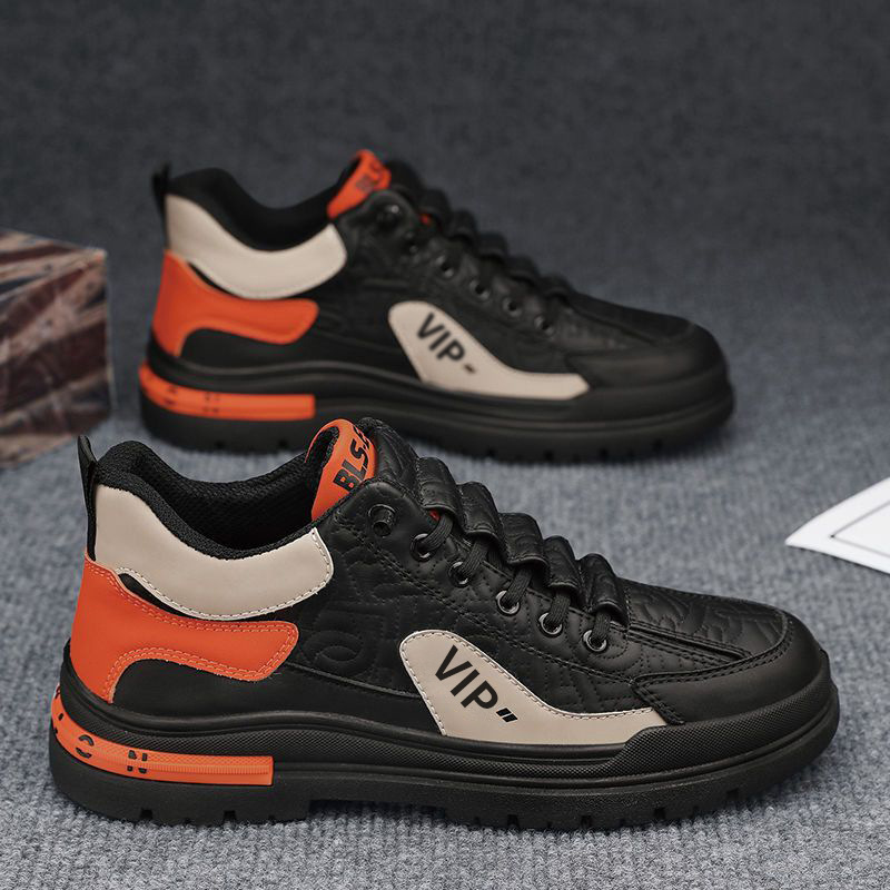 Chaussures Casual à Lacets et Antidérapantes pour Homme Style Colorblock 3