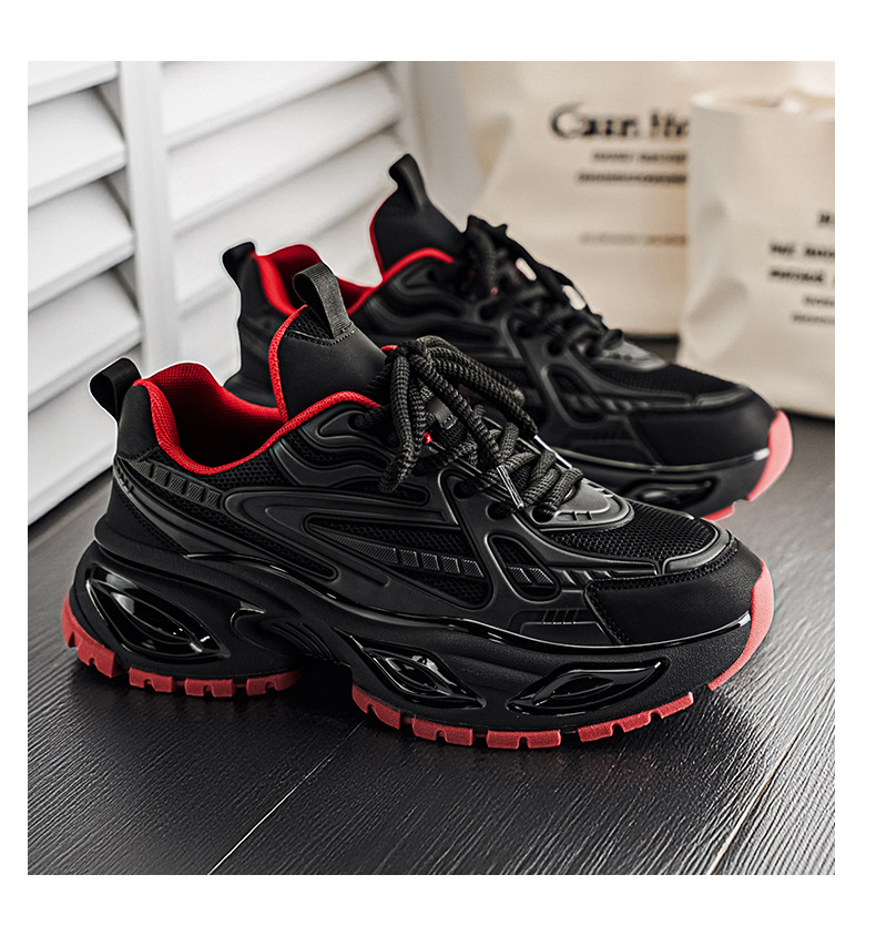 Atmungsaktive Plateau-Sneaker für Herren mit Mesh und Dämpfung detail 14