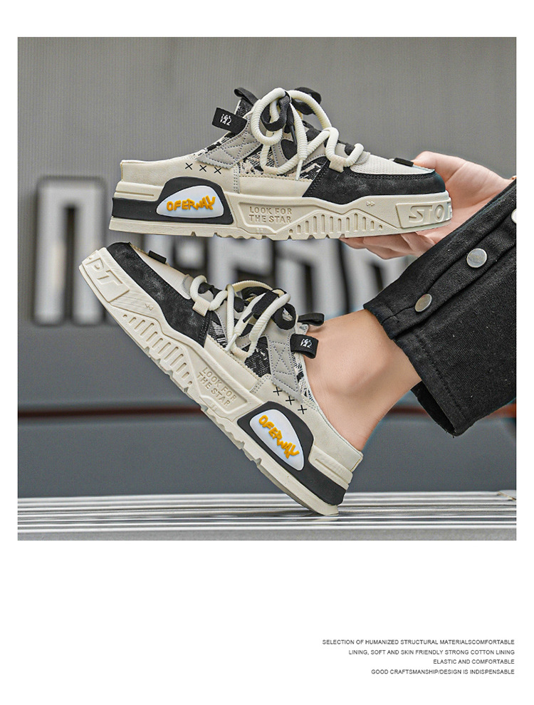 Chaussures casual sans lacets respirantes pour homme au design colorblock detail 16