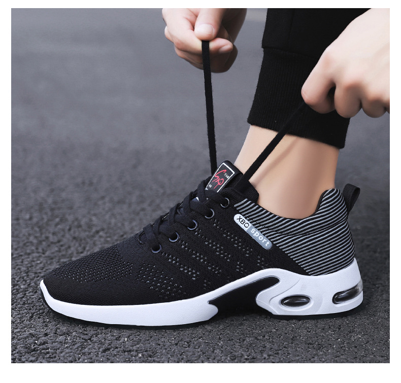 Atmungsaktive gedämpfte Unisex-Laufschuhe mit Schnürung detail 12