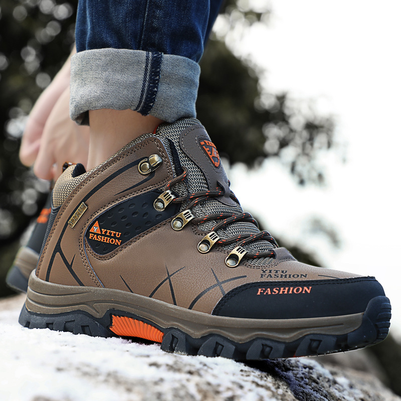 Rutschfeste Schnür-Wanderstiefel für Herren detail 6