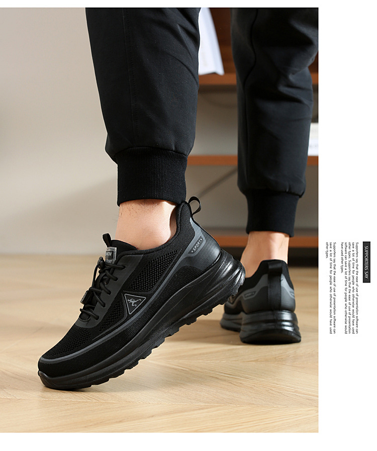 Lichte en ademende mesh hardloopschoenen voor heren detail 4