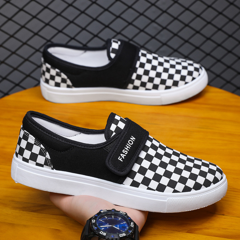 ✲R002 Black Checkerboard Grid