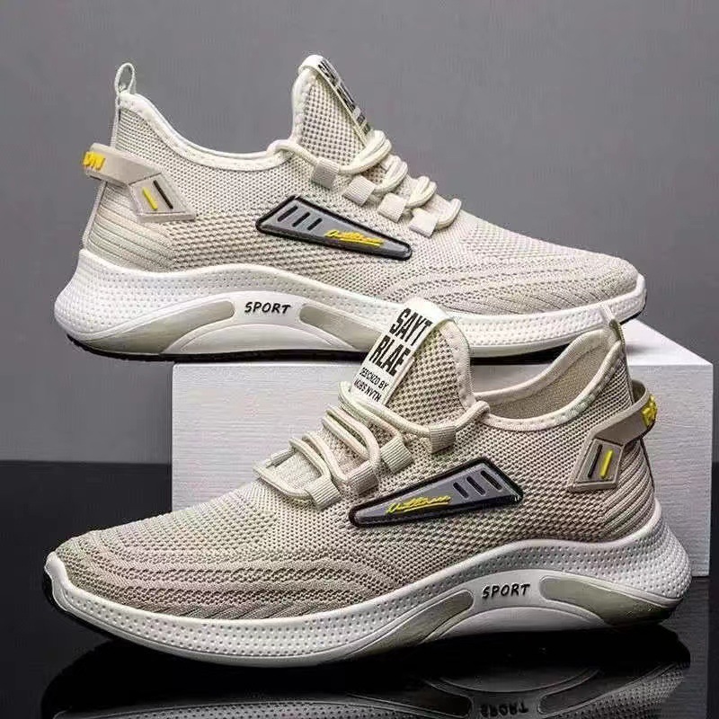 Scarpe da corsa stringate da uomo in maglia traspirante 2