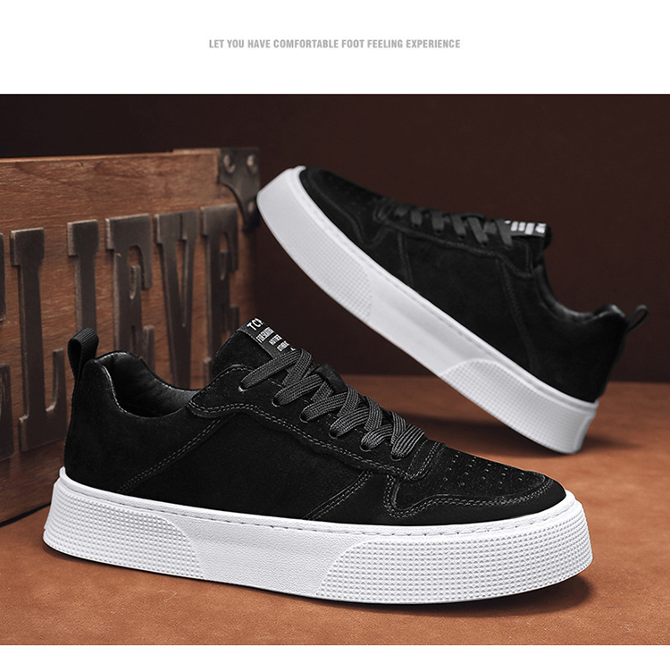 Atmungsaktive Herren-Skateschuhe mit Schnürung & Plateau detail 4