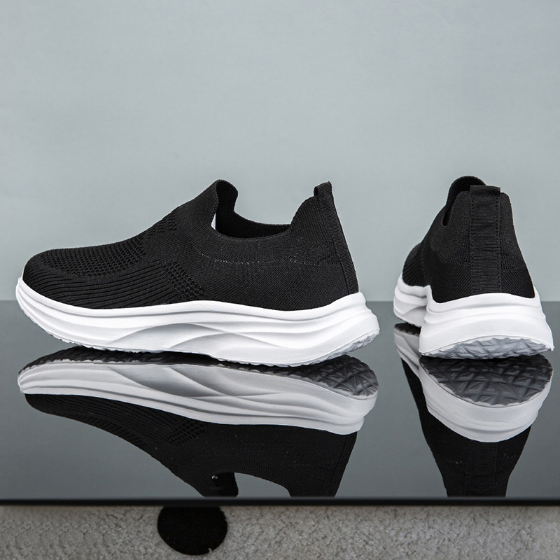 Atmungsaktive Strick-Freizeitschuhe für Herren zum Hineinschlüpfen