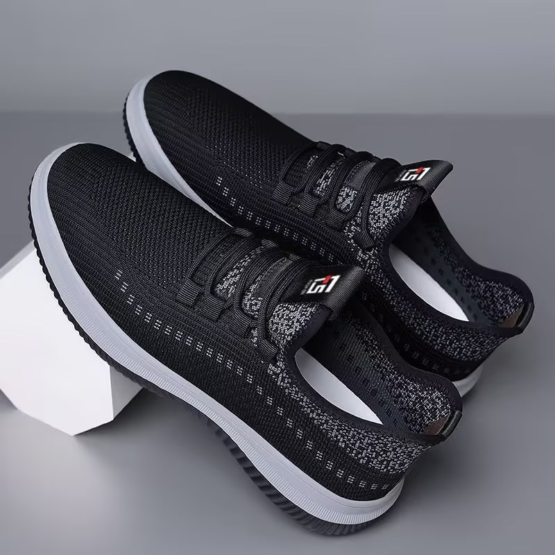 Atmungsaktive, leichte Freizeitschuhe aus Strick für Herren 4