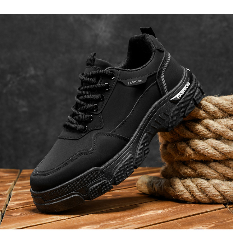 Chaussures casual pour homme à lacets et semelle antidérapante bicolore detail 9