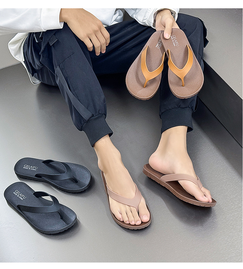Unisex Lightweight Waterproof Slip-On Flip-Flops detail 6