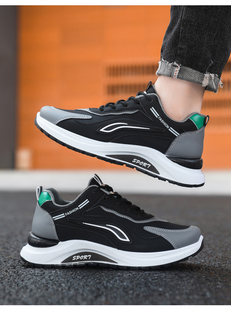 Atmungsaktive Herren Sneaker mit Dämpfung und Schnürung detail 8