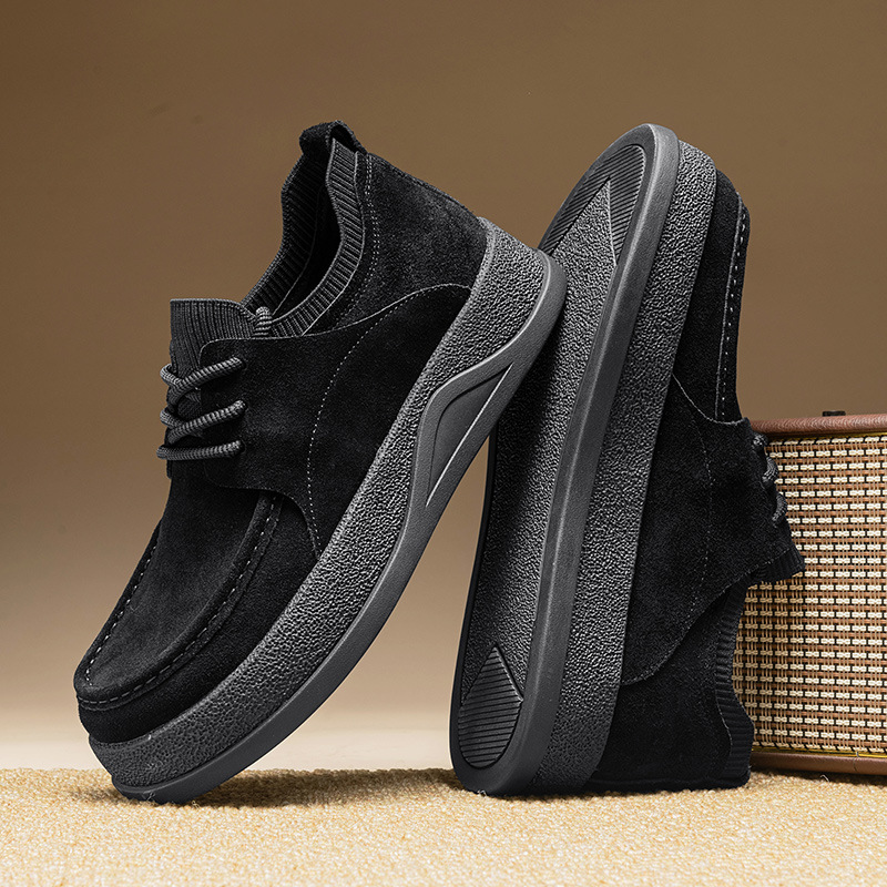 Men's Suede Cushioned Lace-Up Casual Shoes detail 16