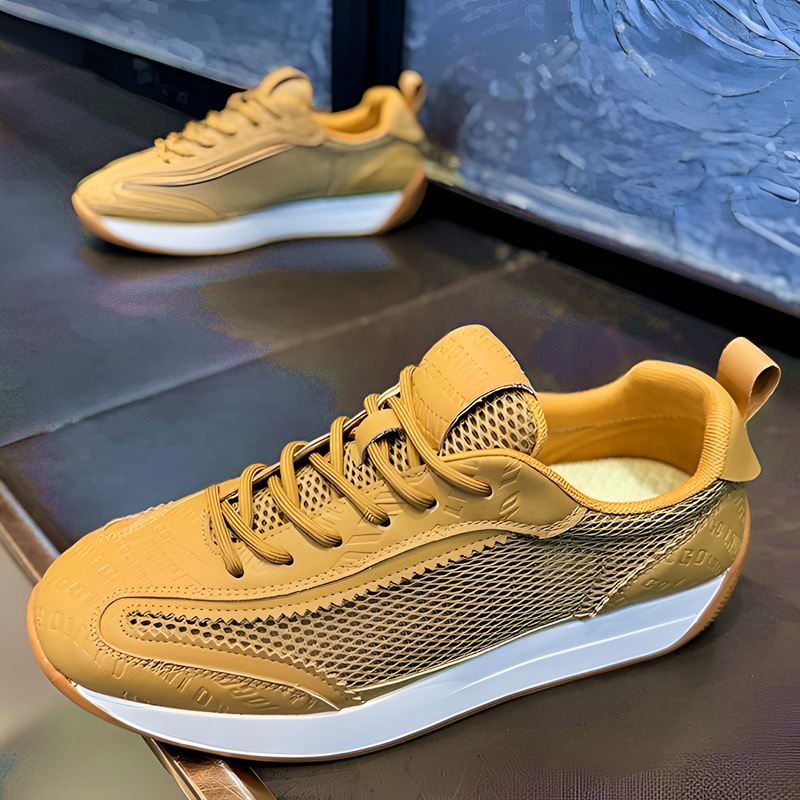 Atmungsaktive Herren-Freizeitschuhe aus Mesh mit Schnürung & Plateau 2
