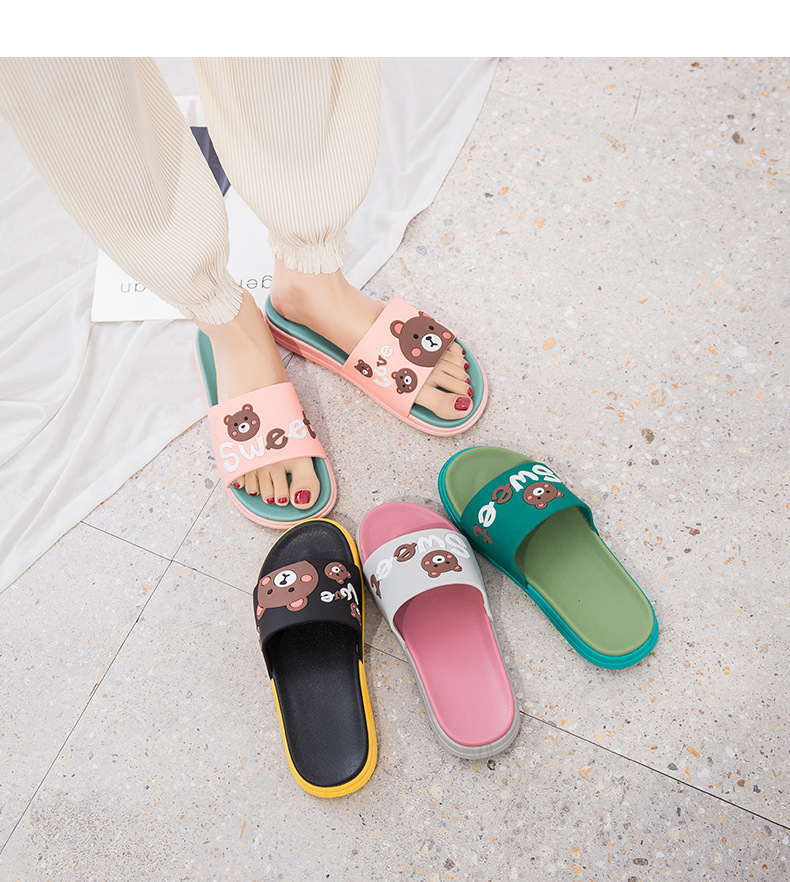 Women's Lightweight Non-Slip Cartoon Print Slide Slippers detail 8