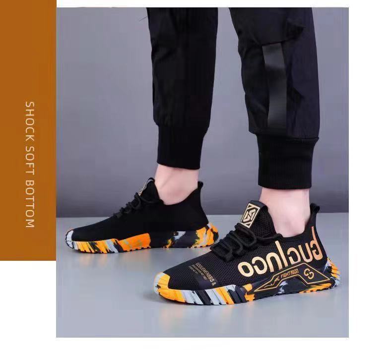 Scarpe da corsa da uomo in mesh traspirante con lacci detail 3